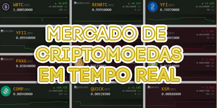 Saiba os valores das Criptomoedas Online
