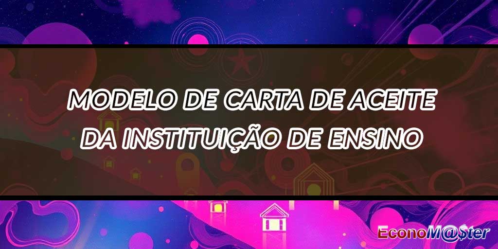Carta de Aceite da Instituição de Ensino