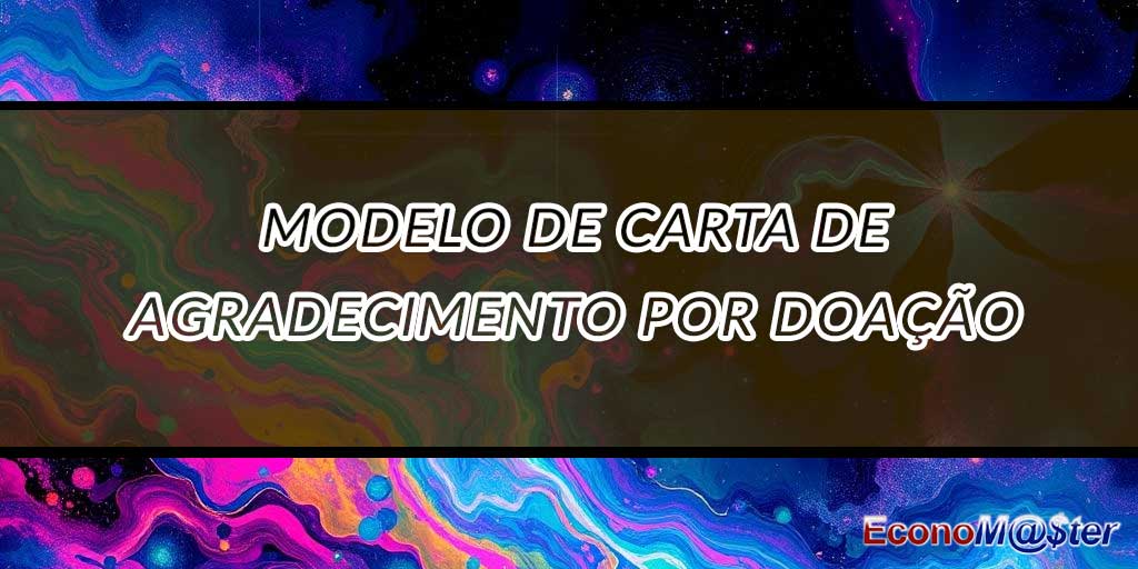 Carta de Agradecimento por Doação