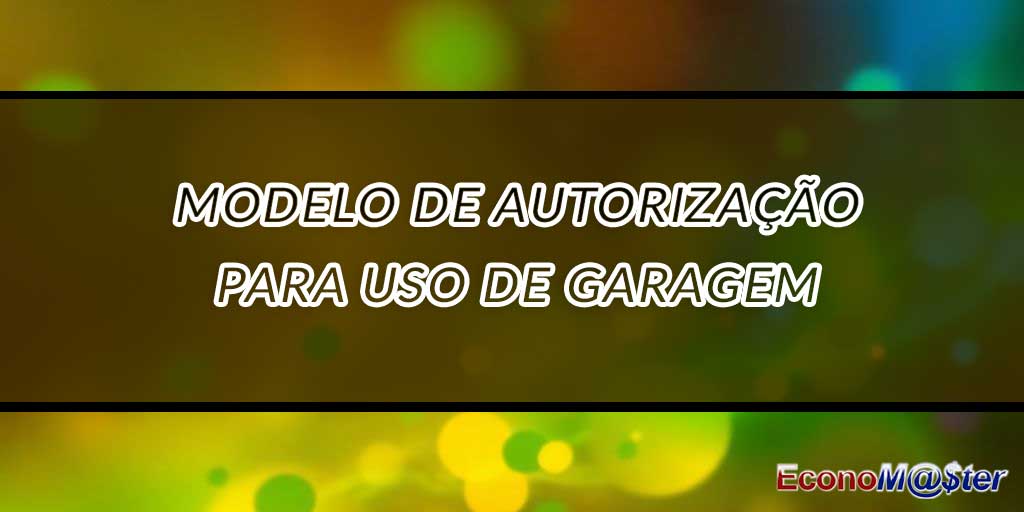 Autorização para Uso de Garagem