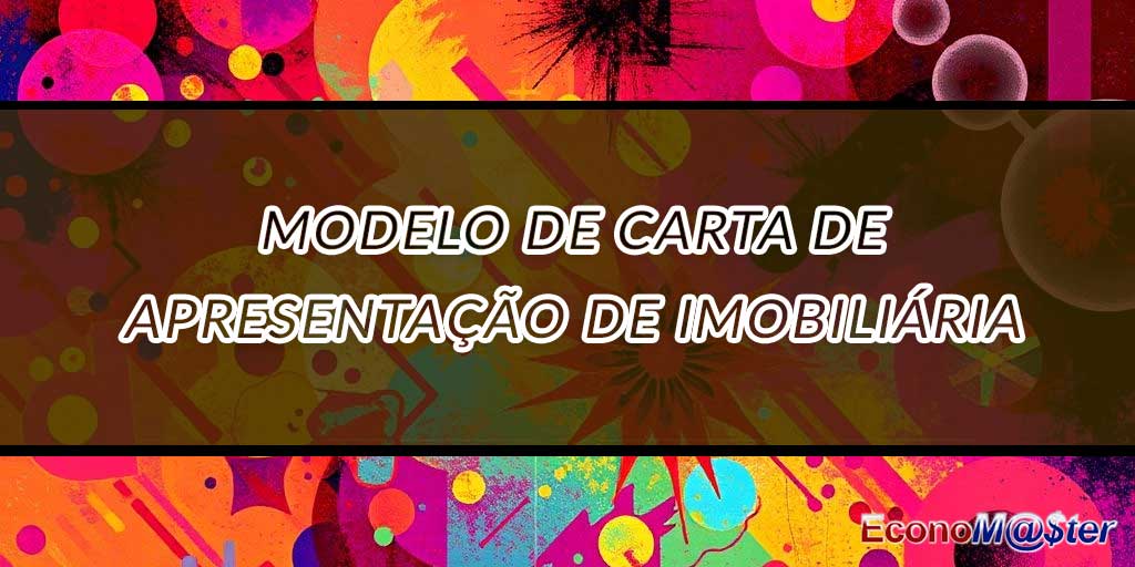 Modelo de Carta de Apresentação de Imobiliária